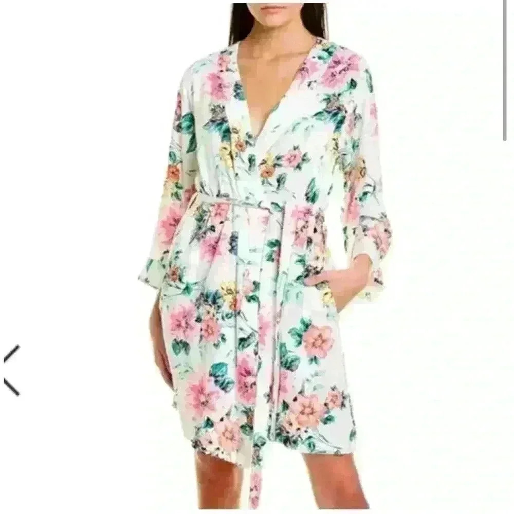 Yumi Kim Dream Lover Kimono Robe in Wild Rose Pink Size Large